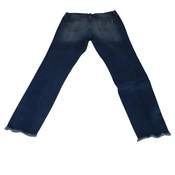 Hammer Ripped Denim Skinny Jeans Distressed Juniors Size 11 Raw Hem - Picture 3 of 11